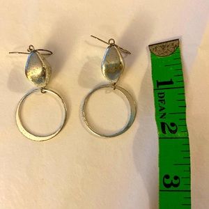 Sterling silver fish hook earrings